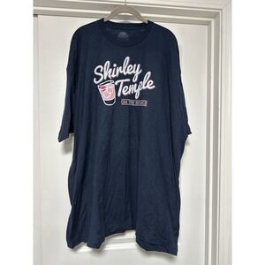 Boredwalk‎ Los Angeles, Men's Shirley Temple T-shirt, Navy, 3XL